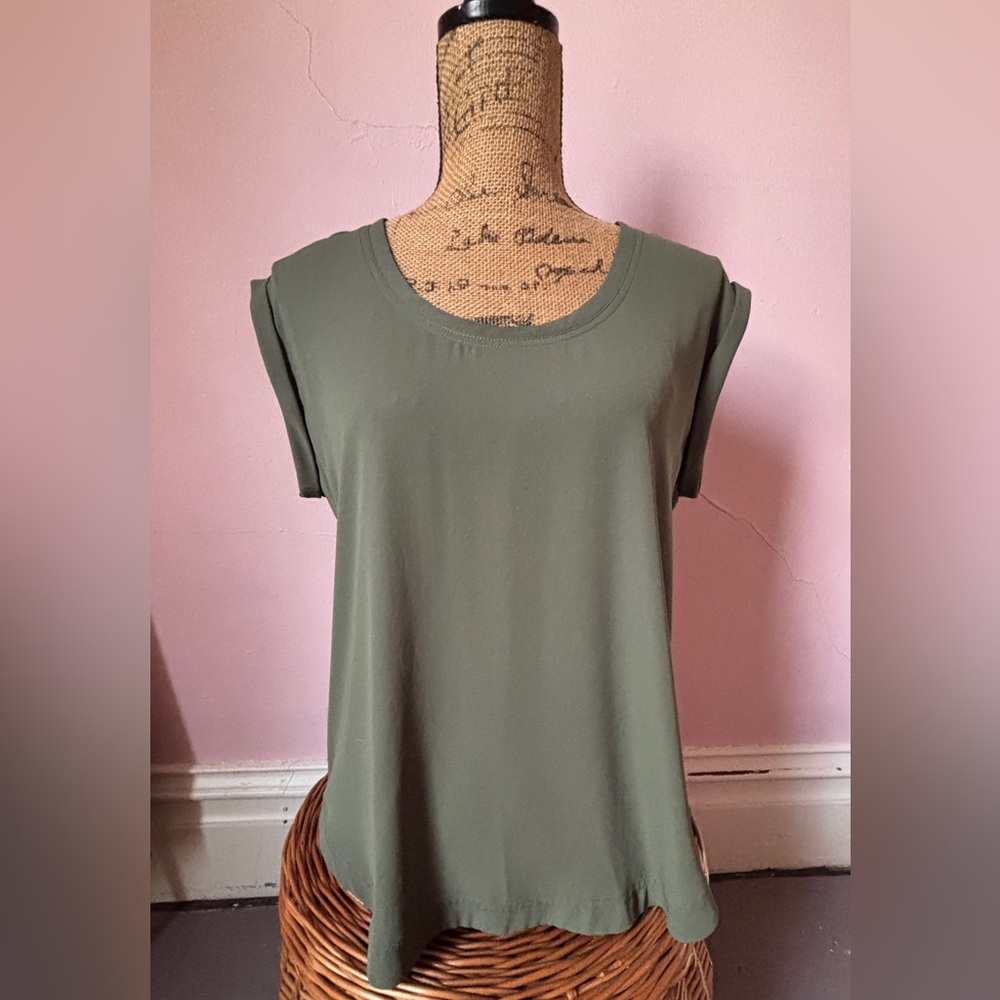 J. Crew Sage Green Short Sleeve Top